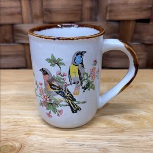 Vintage Festival Korea Bird Design Ceramic Mug